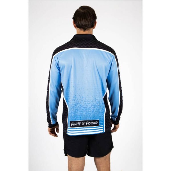 NRL Cronulla-Sutherland Sharks 2025 Barracuda Fishing Shirt - Image 3