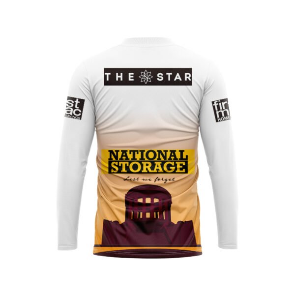 NRL Brisbane Broncos 2024 Long Sleeve ANZAC Jersey - Image 2