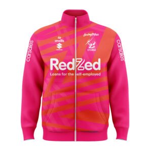 NRL Melbourne Storm 2025 Orange Warm Up Jacket