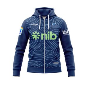 Auckland Blues Super Rugby 2025 Blue Training Hoodie