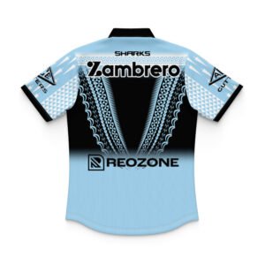 Kid's NRL Cronulla-Sutherland Sharks 2025 Pasifika Alternate Polo Shirt