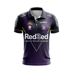 NRL Melbourne Storm 2025 Run Out Polo Shirt