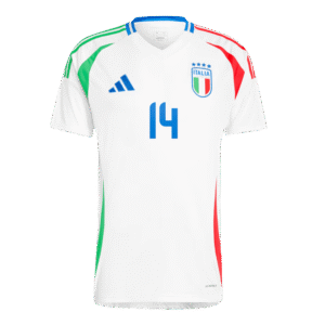 Federico Chiesa #14 Italy Away Jersey EURO 2024