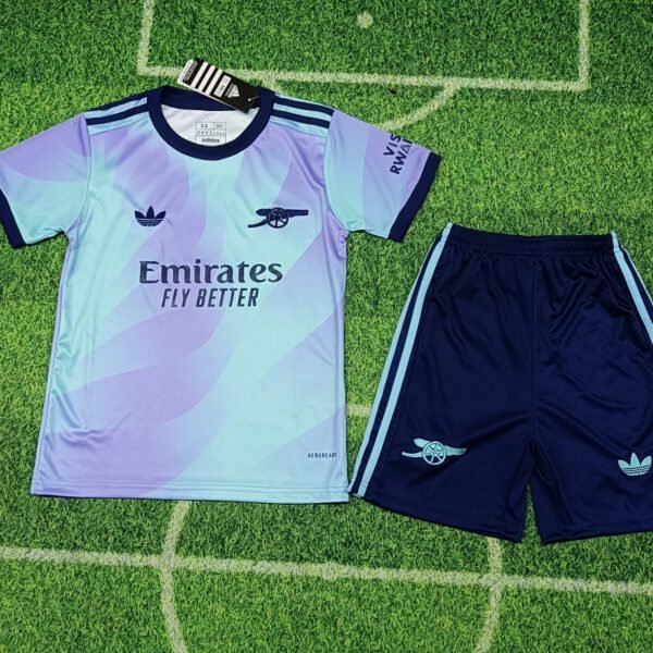 Kid's Arsenal Third Jersey+Shorts 2024/25 - Image 2