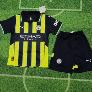 Kid's Manchester City Away Jersey+Shorts 2024/25