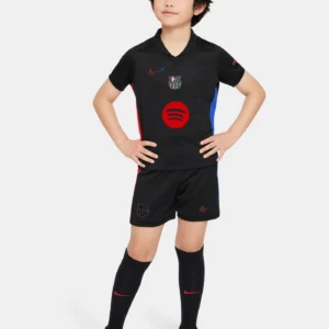 Kid's Barcelona Away Spotify Logo Without Text Jersey Kit 2024/25