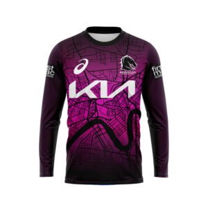 NRL Brisbane Broncos 2024 Long Sleeve Alternate Jersey