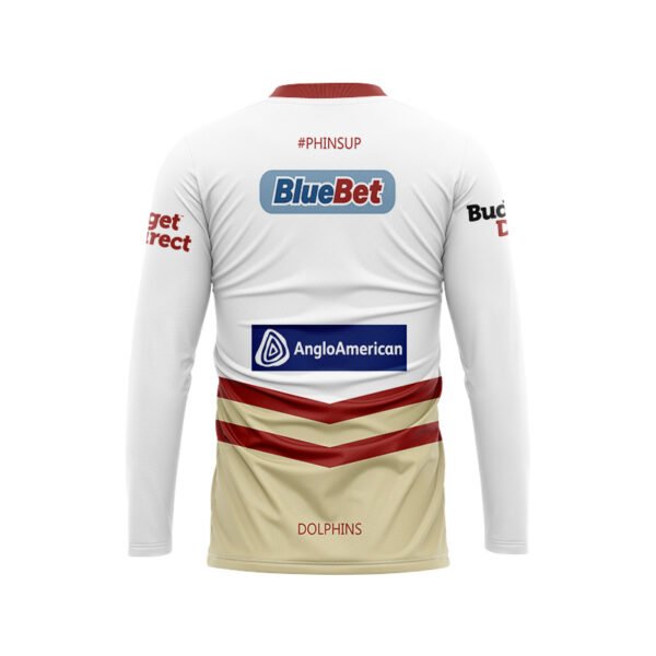 NRL Dolphins 2024 Long Sleeve Away Jersey - Image 2