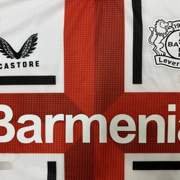 Player Version Bayer 04 Leverkusen White Jersey 2024/25 - Image 3