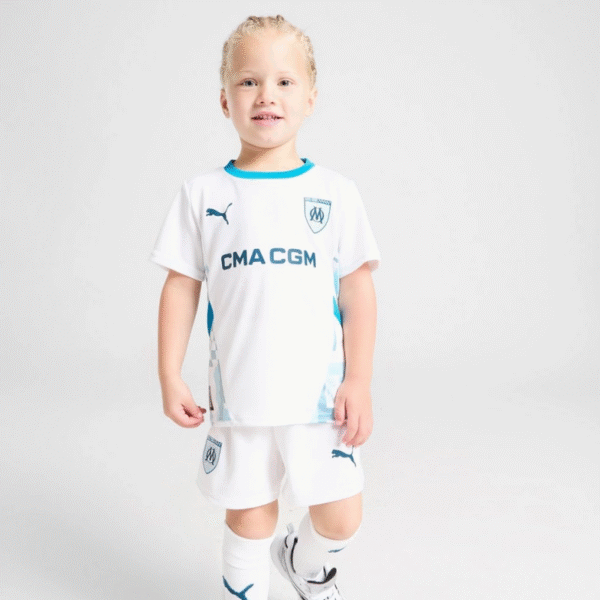 Kid's Olympique Marseille Home Kit 2024/25 - Image 6