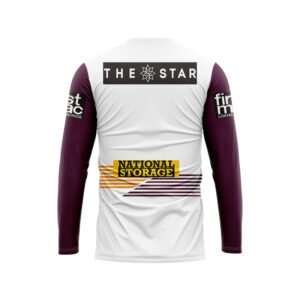 NRL Brisbane Broncos 2024 Long Sleeve Away Jersey