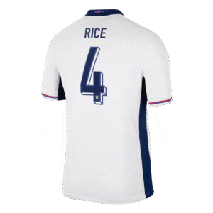 Declan Rice #4 England Home Jersey EURO 2024