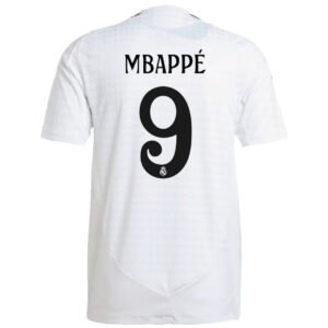 Player Version Kylian Mbappe #9 Real Madrid Home Jersey 2024/25