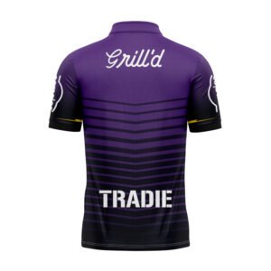 NRL Melbourne Storm 2025 Purple Warm Up Polo Shirt