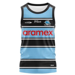 NRL Cronulla-Sutherland Sharks 2025 Warm Up Singlet