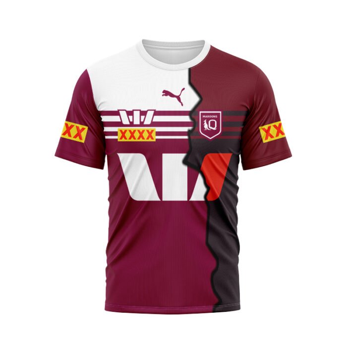 NRL QLD Maroons 2024 Mix Jersey - Image 1