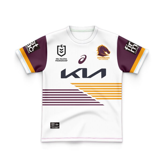 Kid's NRL Brisbane Broncos 2025 Away Jersey - Image 1