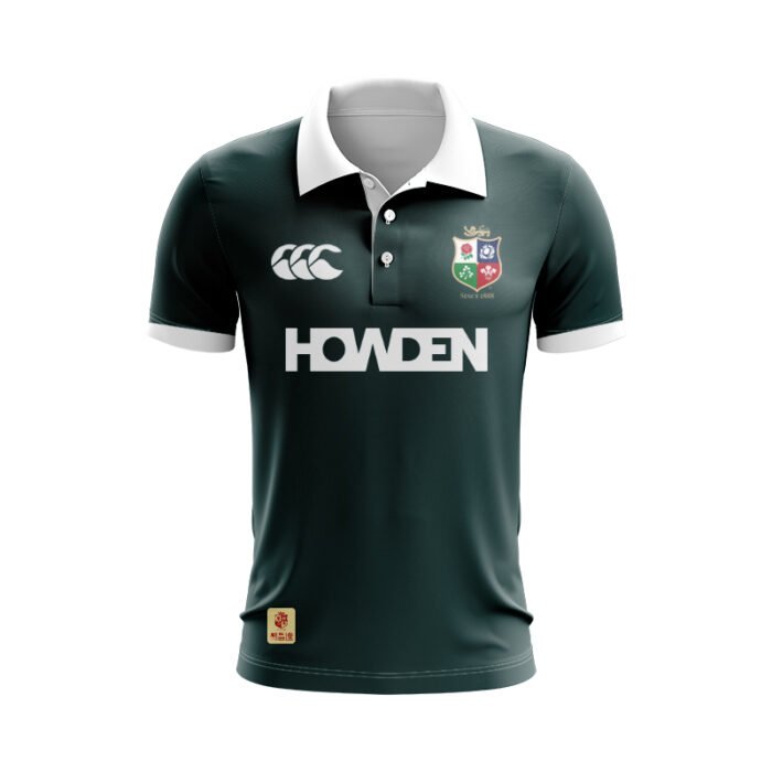 British & Irish Lions 2025 Training Green Polo Shirt - Image 1