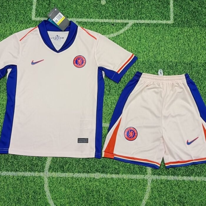 Kid's Chelsea Away Jersey+Shorts 2024/25 - Image 2