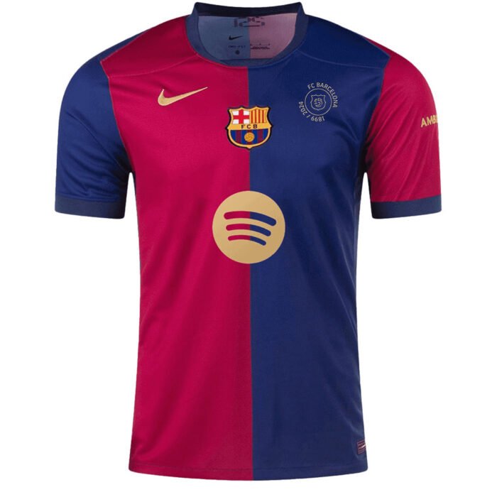 Barcelona 125th Anniversary Spotify Logo Without Text Home Jersey 2024/25 - Image 1