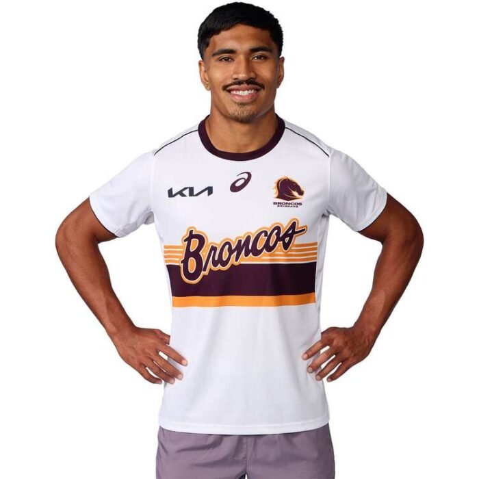 NRL Brisbane Broncos 2025 Run Out Jersey - Image 1